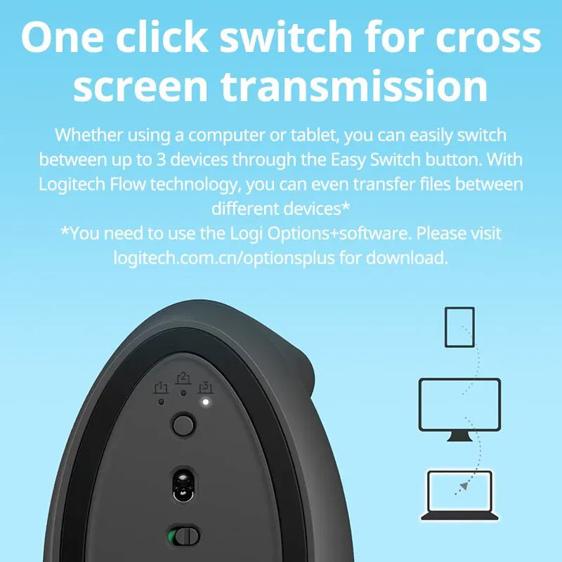 Logitech lift mouse Wireless Bluetooth Mouse Business Office Softtone Mouse Ergonomic Business Office Mouse