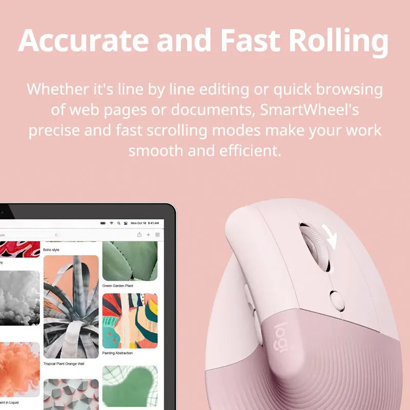 Logitech lift mouse Wireless Bluetooth Mouse Business Office Softtone Mouse Ergonomic Business Office Mouse