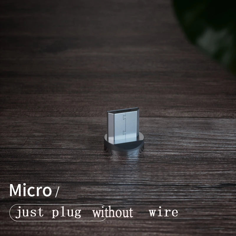 1m Magnetic charging Mobile Phone Cable USB Type C Flow Luminous Lighting Data Wire for Samsung Huawei LED Micro Kable
