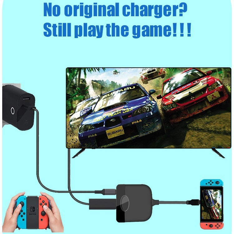 Suitable for Nintendo Type-C three in one docking station Switch portable base high-definition video cable converter